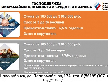 Финансовая поддержка малого и среднего бизнеса